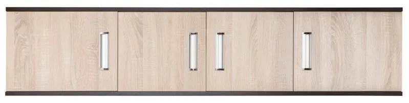 Aufsatz für Drehtürenschrank / Kleiderschrank Sepatan 04, Farbe: Wenge / Sonoma Eiche - Abmessungen: 40 x 180 x 60 cm (H x B x T)