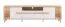 Moderner TV-Unterschrank / TV-Möbel Mahloa 01, eine Kabeldurchführung, eine Schublade, zwei Türen, Farbe: Eiche Artisan / Weiß, Maße: 52 x 189 x 40 cm
