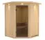 Sauna Aurora 06, 68 mm Wandstärke - 165 x 165 x 202 cm (B x T x H)