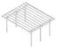 Doppelcarport Vehículo aus druckimprägnierter Kiefer inkl. PVC-Dachplatten - Abmessung: 500 x 600 cm (L x B)