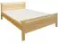 Doppelbett / Gästebett Kiefer massiv Vollholz natur 69, inkl. Lattenrost - Abmessung 180 x 200 cm