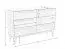 Kommode mit sechs Schubladen Engordany 02 | Buche Vollholz massiv | lackiert | Farbe: Walnuss | Maße: 90 x 140 x 39 cm | Soft-Close-Funktion | für Wohnzimmer
