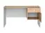 Schreibtisch mit Stauraum Susort 04, Farbe: Eiche Artisan / Grau, 78 x 134 x 57 cm, matte Front, 1 Tür, 1 Schublade, 1 Fach, elegante Griffe