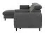 Ecksofa Lummen 01, Farbe: Grau - Abmessungen: 98 x 252 x 171 cm (H x B x T) - Ottomane: Links