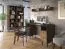 Regal Mairenke 10, Farbe: Walnuss / Schwarz matt - Abmessungen: 191 x 59 x 40 cm (H x B x T)