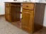 Schreibtisch Kiefer massiv Vollholz Eichefarben 004 - Abmessung 74 x 136 x 55 cm (H x B x T)