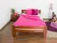 Jugendbett "Easy Premium Line" K4, 120 x 200 cm Buche Vollholz massiv kirschrot lackiert