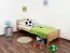 Kinderbett / Jugendbett Buche massiv Vollholz natur 117, inkl. Lattenrost - Abmessung 80 x 200 cm (B x L)