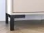 Sitzbank mit Stauraum / Schuhschrank Creola 03 | Farbe: Kaschmir | Maße: 70 x 34 x 54 cm | Griffe: Kunststoff | 2 Türen | Sitzfläche aus schwarzen Samt