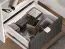 Modernes Jugendzimmer Kinderzimmer - Set C Mackinac, 3-teilig, Farbe: Weiß / Eiche / Grafit matt, aus hochwertigen Material, mit Soft-Close System, Griffe: Metall, ABS-Kantenschutz