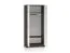 Kleiderschrank / Drehtürenschrank Mackenzie 01 | Farbe: Eiche Dunin / Kaschmir Hochglanz | Maße: 89 x 52 x 195 cm | Griffe: Metall | 2 Türen | 1 Kleiderstange