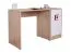 Kinderzimmer - Schreibtisch Fabian 10, Farbe: Eiche Hellbraun / Weiß / Rosa - 78 x 120 x 50 cm (H x B x T)