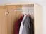 Schrank Kiefer massiv natur Aurornis 02 - Abmessungen: 200 x 50 x 60 cm (H x B x T)