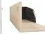 Hängeregal / Wandregal Gainesville 08, Farbe: Eiche hell / Dunkelbraun - Abmessungen: 22 x 93 x 26 cm (H x B x T)