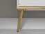 Vitrine Roanoke 03, Farbe: Weiß / Weiß Glanz - Abmessungen: 152 x 92 x 40 cm (H x B x T), mit 4 Türen und 4 Fächern