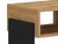 Nachtkommode Trezevant 01, Farbe: Eiche Artisan / Schwarz - Abmessungen: 46 x 42 x 35 cm (H x B x T)