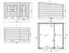 Holz-Gartenhaus 3,91 x 3,8 Meter (inkl. Dach) | Naturbelassen | Pultdach | 28 mm Blockbohlen-Haus Abbildung