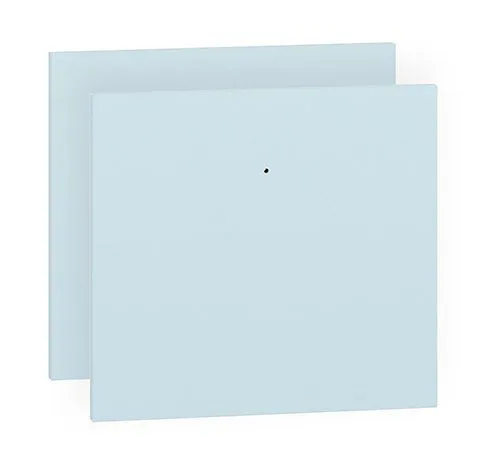 Schubladenfront Egvad, 2er Set, Farbe: Hellblau - Abmessungen: 34 x 37 x 2 cm (H x B x T)
