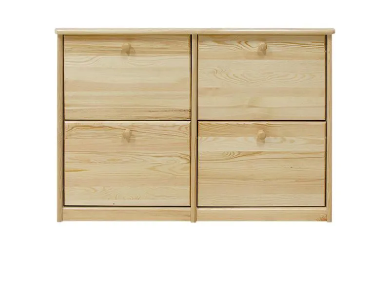 Massiver Schuhschrank Kiefernholz