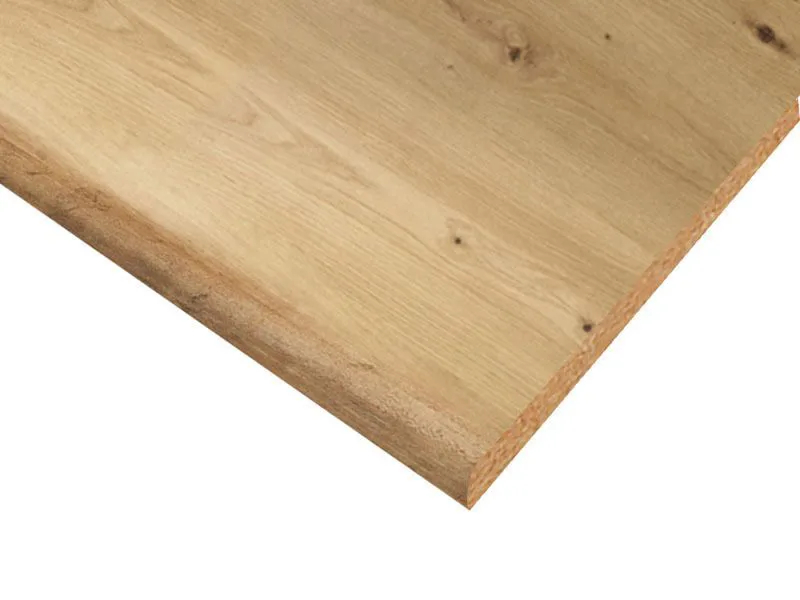Arbeitsplatte für Küchenzeile / Küchenblock Smali, Farbe: Platina, Maße: 2,8 x 200 x 60 cm