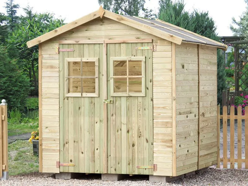 Steiner Shopping Gartenhaus inkl. Fußboden - Abmessungen: 203 x 203 x 233 cm (L x B x H)
