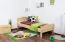 Kinderbett / Jugendbett Buche massiv Vollholz natur 113, inkl. Lattenrost - 90 x 200 cm (B x L)