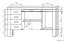 Schreibtisch Banjaran 33, Farbe: Erle - Abmessungen: 76 x 130 x 60 cm (H x B x T)