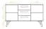 Kommode Masterton 08 Wildeiche massiv geölt - Abmessungen: 81 x 136 x 45 cm (H x B x T)