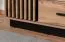 Schrank Trevalli 4, Farbe: Eiche / Schwarz - Abmessungen: 159 x 90 x 40 cm (H x B x T)