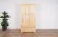 Kleiderschrank Massivholz natur 010 - Abmessung 190 x 90 x 60 cm (H x B x T)
