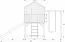 Spielturm S20C, Dach: Grau, inkl. Wellenrutsche, Einzelschaukel-Anbau, Balkon, Sandkasten und Holzleiter - Abmessungen: 462 x 363 cm (B x T)