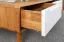 TV-Unterschrank Timaru 21 Wildeiche geölt / Weiß, teilmassiv - Abmessungen: 33 x 90 x 40 cm (H x B x T)