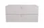 Jugendzimmer - Kommode Skalle 08, Farbe: Grau - Abmessungen: 47 x 94 x 49 cm (H x B x T)