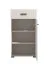 Kommode | 1 Schublade | Farbe: Kaschmir | 1 Drehtür | ABS-Kanten | 3 Fächer | Maße: 51,5 x 35 x 98 cm | Griffe & Beine: Schwarz | für den Eingangsbereich