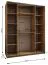 Schiebetürenschrank / Kleiderschrank | 245,5 x 100 x 64 cm | 11 Fächer | 10 Einlegeböden | 2 Kleiderstangen |2 Schiebetüren | Farbe: Weiß | Soft-Close