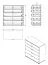 Dunkles Schlafzimmer - Set A Kule, 4-teilig, Farbe: Graphitgrau, ABS-Kantenschutz, ein Kleiderschrank, eine Kommode und zwei Nachtkommoden, modernes Design