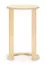 Beistelltisch | Farbe: Helle Eiche | Runder Couchtisch | schmal | Maße: 38 x 38 x 61,5 cm | Ergonomische Höhe | C-förmiges Design | Ständer für Lampe