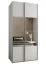 Kleiderschrank / Schiebetürenschrank | 245,5 x 100 x 64 cm | 2 Kleiderstangen | 2 Schiebetüren | Spiegel | Farbe: Weiß | Soft-Close | 6 Fächer