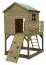 Kinderspielhaus S20A1, Dach: Grün - Abmessungen: 150 x 331 cm (B x T)