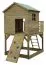 Kinderspielhaus S20A1, Dach: Grün - Abmessungen: 150 x 331 cm (B x T)