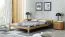 Neutrales Jugendbett Ansalonga 21, Kiefer Vollholz massiv, Farbe: Eiche - Liegefläche: 160 x 200 cm (B x L)