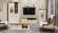 Couchtisch Lotofaga 14, Farbe: Weiß / Walnuss - 110 x 61 x 40 cm (B x T x H)