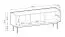 TV-Unterschrank Cascob 01, Keramikrot / Eiche, 55 x 144 x 37 cm, mit 3 Fächern und Soft Close System, robust und stabil, hochwertige Materialien