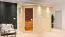 Massivholzsauna Arianna 02, 40 mm Wandstärke - 264 x 198 x 212 cm (B x T x H)