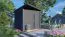 Gartenhaus Ulm 01 inkl. Fußboden, Anthrazit - 19 mm Elementgartenhaus, Nutzfläche: 6,94 m²