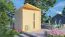 Steiner Shopping Gartenhaus Ulm 01 inkl. Fußboden, Naturbelassen - 19 mm Elementgartenhaus, Nutzfläche: 6,94 m²