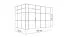 Holz-Gartenhütte 2,28 x 3,45 Meter (inkl. Dach) | Anthrazit | Flachdach Abbildung