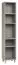 Regal Nanez 45, Farbe: Grau - Abmessungen: 195 x 39 x 38 cm (H x B x T)