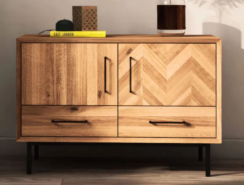 Kommode Kumeu 21 Kernbuche massiv geölt - Abmessungen: 65 x 97 x 45 cm (H x B x T)