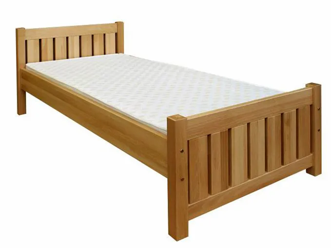 Kinderbett 100 x 200 cm | Massivholz: Buche | Natur Lackiert Abbildung